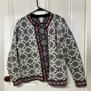 LL Bean Fair Isle Cardigan